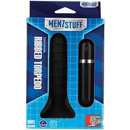 Анальна пробка з вібрацією MENZSTUFF RIBBED TORPEDO Dreamtoys 20721 86827