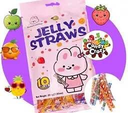 Желейні трубочки SweetMellow Jelly Straws 10 шт 200г - мініатюра 5