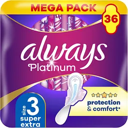 Гігієнічні прокладки Always Platinum Super Extra (Розмір 3) 36 шт.
