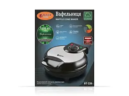 Вафельниця 220В 1200Вт BITEK BT-220 - мініатюра 2