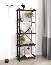Стелаж у стилі Loft FH-Ant-1 700х1800х300 мм Венге Темний