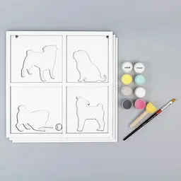Набір картина 3D Rosa Talent 4 Dogs МДФ ґрунтоване 3 шари 30х30 см - мініатюра 4