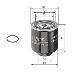 Фільтр паливний Bosch F026402223 - мініатюра 5