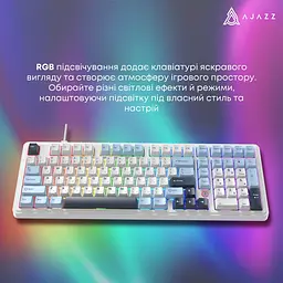 Клавіатура Ajazz AK980 Max Magnetic Switch Blue/White/Dark Blue (AK980-MAX-M-BWDB) - мініатюра 6