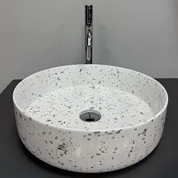 Умивальник VBI Bari S grey mosaic накладний VBI-011606, Сірий - мініатюра 2