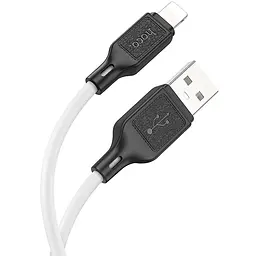 Дата кабель Hoco X90 Cool silicone USB to Lightning (1m) White - мініатюра 2