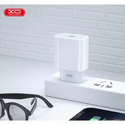 Сітчастий зарядний пристрій XO L129 EU 20W PD Fast charger Білий
