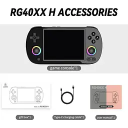 Ретро ігрова приставка Anbernic RG40XX H 64GB Black [115723] - мініатюра 3
