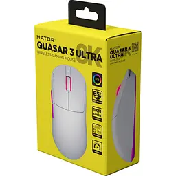 Миша Hator Quasar 3 Ultra 8K Wireless White/Violet (HTM771) [127985] - мініатюра 6