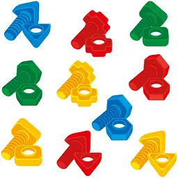 Гра розвиваюча Vladi Toys Набір болтів і гайок (VT2905-20) - мініатюра 3