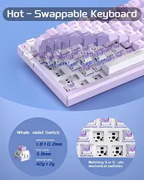 Клавіатура MageGee SKY 81 RGB Violet Switch (6971969727939) Violet (G-000003955) - мініатюра 11