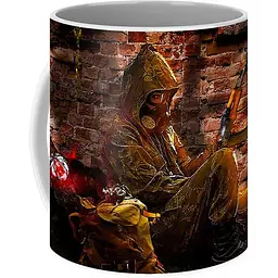 Кухоль GeekLand Сталкер S.t.a.l.k.e.r. відпочинок ST.02.05 330 мл білий - мініатюра 3