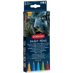 Набір кольорових ручок Derwent Paint Pen Palette №2 5 шт.   - мініатюра 2