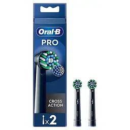 Насадка для зубної електрощітки Braun Oral-B Pro Cross Action Чорний EB50BRX (2 шт)