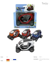 Металевий інерційний електромобіль Renault Twizy 5" (В асортименті) - мініатюра 3