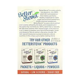 Замінник харчування NOW Better Stevia Packets Original, 100 пакетиків - мініатюра 2