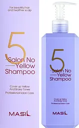 Шампунь проти жовтизни волосся Masil 5 Salon No Yellow Shampoo 50 мл - мініатюра 2