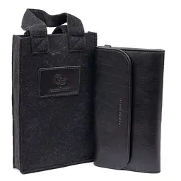 Чоловіча шкіряна барсетка GRANDE PELLE 22,3х12,5х2,7 см acs0015934 - мініатюра 7