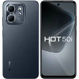 Смартфон Infinix Hot 50i 4/128 GB NFC Sleek black (чорний)
