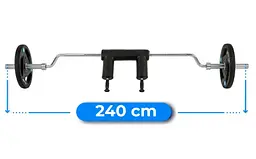 Гриф олімпійський для присідань Thunder 244/50 (SQUAT-BAR-224/50) - мініатюра 7