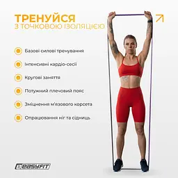 Двошарова резинка для підтягування EasyFit Premium 7-15 кг - мініатюра 5