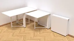 Стіл-книга трансформер Оріон 2 Ferrum-decor 750x1520x730 Білий метал ДСП Біле 16 мм (FRD-104590) - мініатюра 7