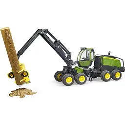 Іграшкова машинка Bruder Харвестер John Deere 1270G з 1 колодою 1:16 (02135) - мініатюра 3