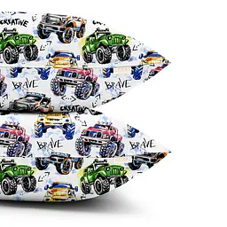 Набір наволочок Cosas Brave cars 40х60 см сірий (SetPillow_BraveCars_40х60) - мініатюра 2