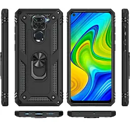 Панель BeCover Military для Xiaomi Redmi Note 9 / 10X Black (705582) - мініатюра 2
