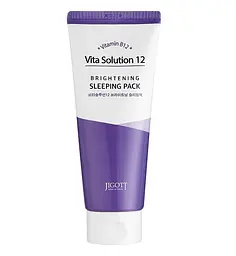 Освітлююча нічна маска Vita Solution 12 Brightening Sleeping Pack Jigott 180 мл