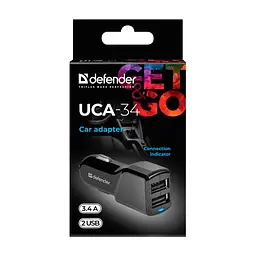 Зарядний пристрій Defender UCA-34 2xUSB, 5V / 3.4A (83834) - мініатюра 5