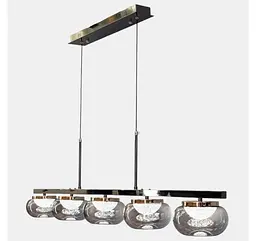 Світлодіодна люстра підвісна Artlight LQ7125-5L з п'ятьма графітовими плафонами, 29W - мініатюра 3