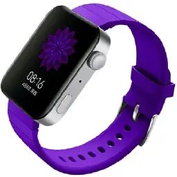 Силіконовий ремінець BeCover для Xiaomi Mi Watch / Garmin Vivoactive 3S / 4S / Venu 2С / Canyon CNS-SW71SS / Mobvoi TicWatch C2 / Withings Activite Steel / Huawei Honor S1 Purple (704519) - мініатюра 2