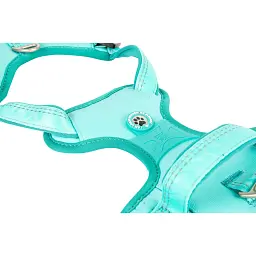 Шлея для собак Max & Molly Smart ID Sport Harness Matrix 2.0 Turquoise M 1.5х30-42х48-65 см - мініатюра 4