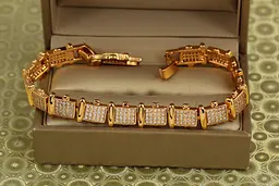 Браслет Xuping Jewelry мільйон іскор 21 см 9 мм золотистий