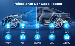 Універсальний автосканер Мультимарочний OBD2 Mucar BT200 Pro Професійний діагностичний автомобільний сканер ОБД2, EOBD, ELM327 (19802) - мініатюра 10