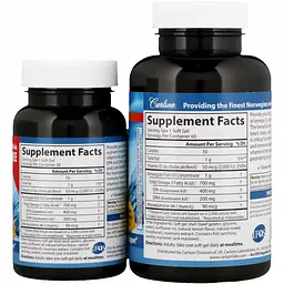 Омега-3 Плюс вітаміни Д3 та К Carlson Elite Omega-3 Plus D & K 60+30 гелевих капсул - мініатюра 2
