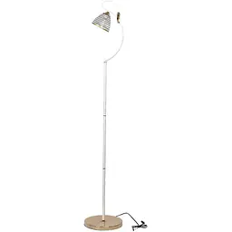Торшер класичний LK-728F/1 E27 WH+FG