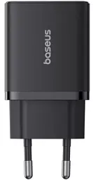 Мережевий зарядний пристрій Baseus Cube Fast Charger USB+Type-C 20 W P10111403113-00 Black - мініатюра 3