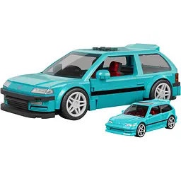 Колекційна машинка-конструктор Hot Wheels Mattel Brick Shop Speed Honda Custom 90 Civic EF (JHF62)