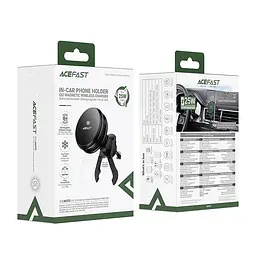Автотримач ACEFAST D66 QI2 25W cooling wireless charging car holder for air vent 4.7-6.9" - мініатюра 2