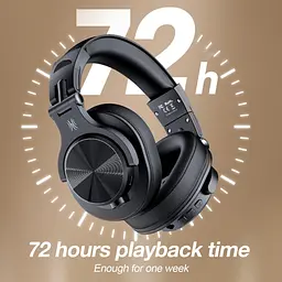Гарнітура OneOdio Fusion A70, Bluetooth+3,5мм/6,35мм, Black - мініатюра 5