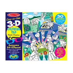 Набір для творчості Melissa & Doug 3D-розмальовка за точками для дівчаток (MD9963)
