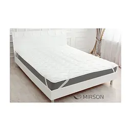 Наматрацник MirSon Eco Light №1712 EcoSilk Air-Soft звичайний на резинці по кутах White 60x120 см (2200002887625) - мініатюра 2