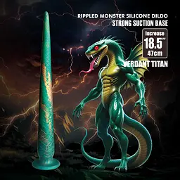Фалоімітатор Power Monsters Verdant Titan, 47 см (зелений) - мініатюра 7