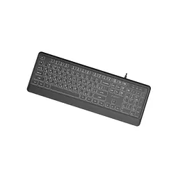Клавіатура Gembird Slim Multimedia White Backlight USB Black (KB-UML-04-CYRL) - мініатюра 3