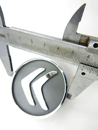 Емблеми коліс Citroen (Сірі + Хром) 59 мм (4 шт) 9658269280 - мініатюра 5