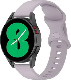 Ремінець силіконовий для смарт-годинника BeWatch Amazfit універсальний 20 мм Лавандовий (101N3S08.2) - мініатюра 4