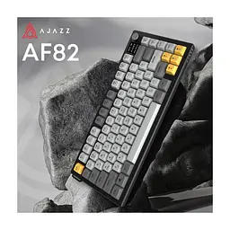 Клавіатура Ajazz AF82 Wireless/Bluetooth/USB UA Black/Gray/Yellow (AF82-BGY) - мініатюра 6