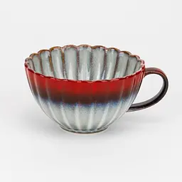 Чашка Elisey Омбре червоний з сірим 450 мл (19311-003)